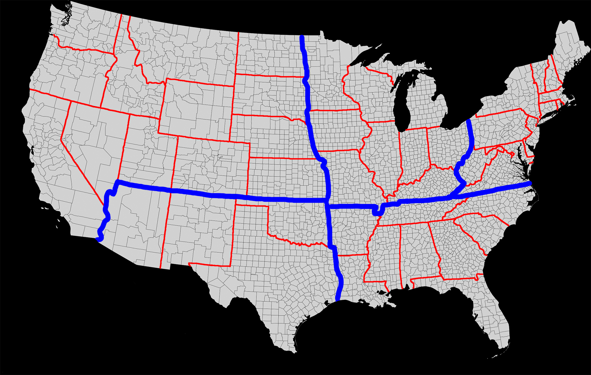 The 5 regions of the United States